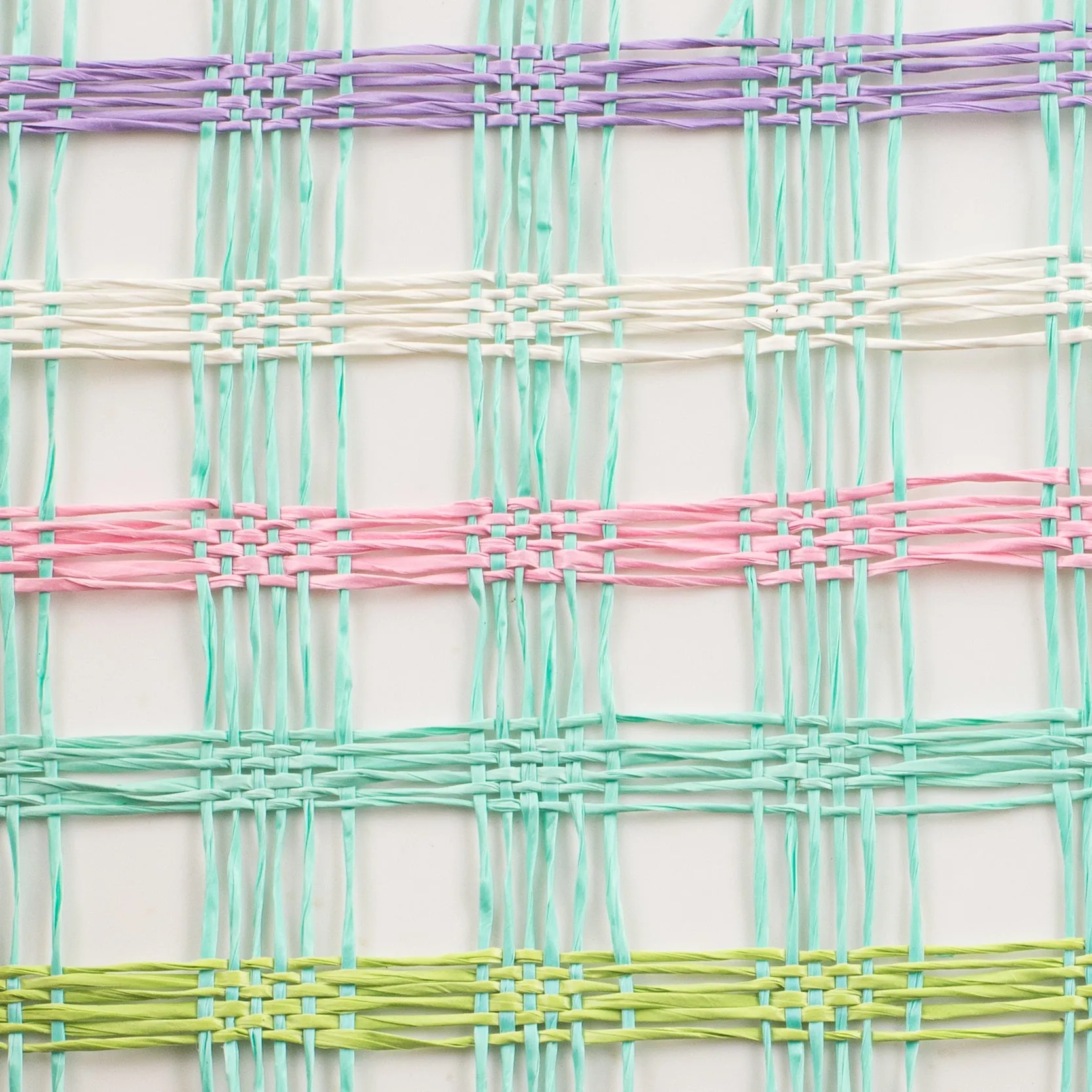 10" Poly Burlap Check Mesh: Mint, White, Pink, Fresh Green, Lavender