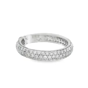 18K White Gold 0.50ct Diamond Eternity Women's Wedding Band
