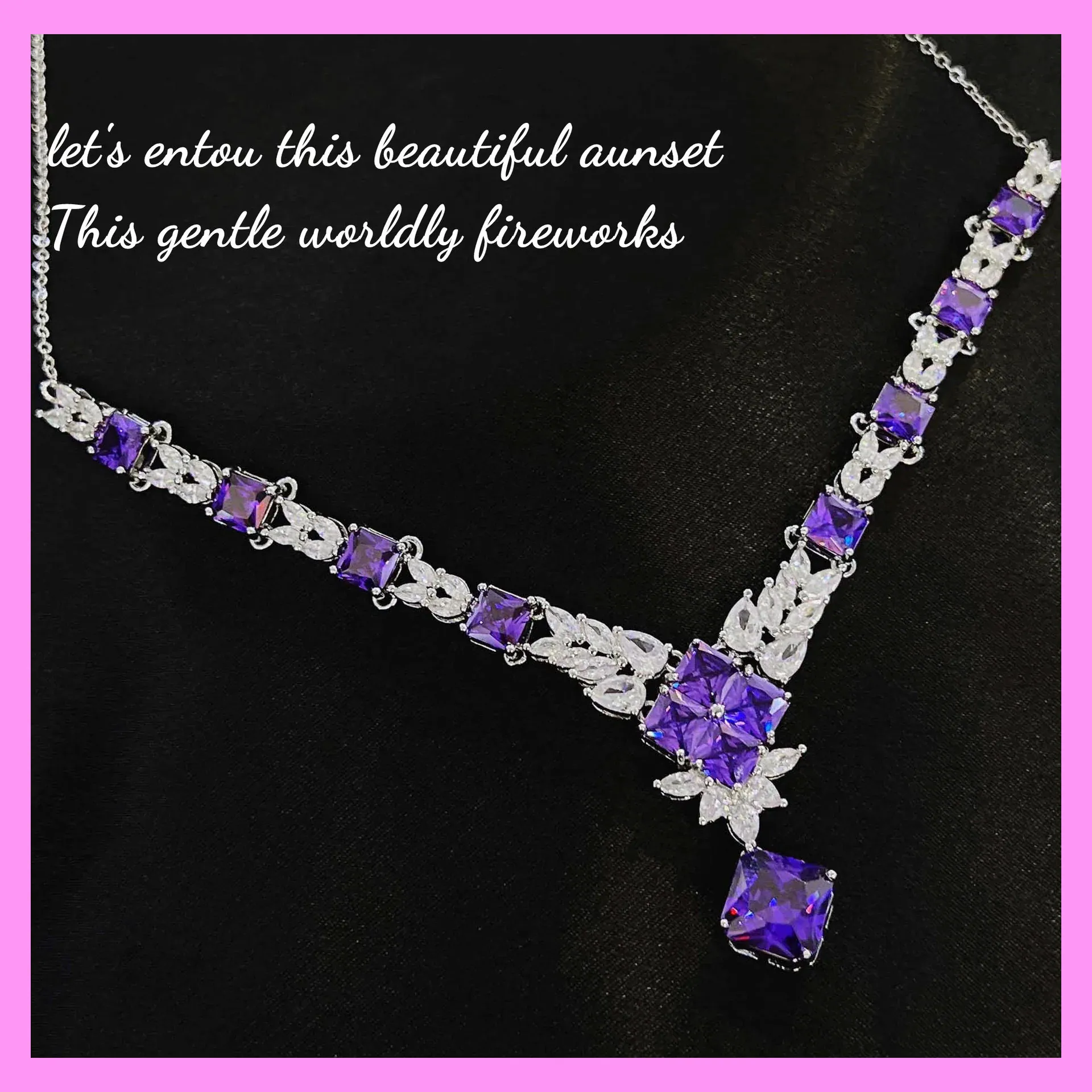 【4-01#】Purple Set for  Female wedding party gift Birthday Wedding anniversary