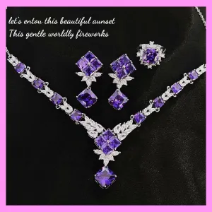 【4-01#】Purple Set for  Female wedding party gift Birthday Wedding anniversary