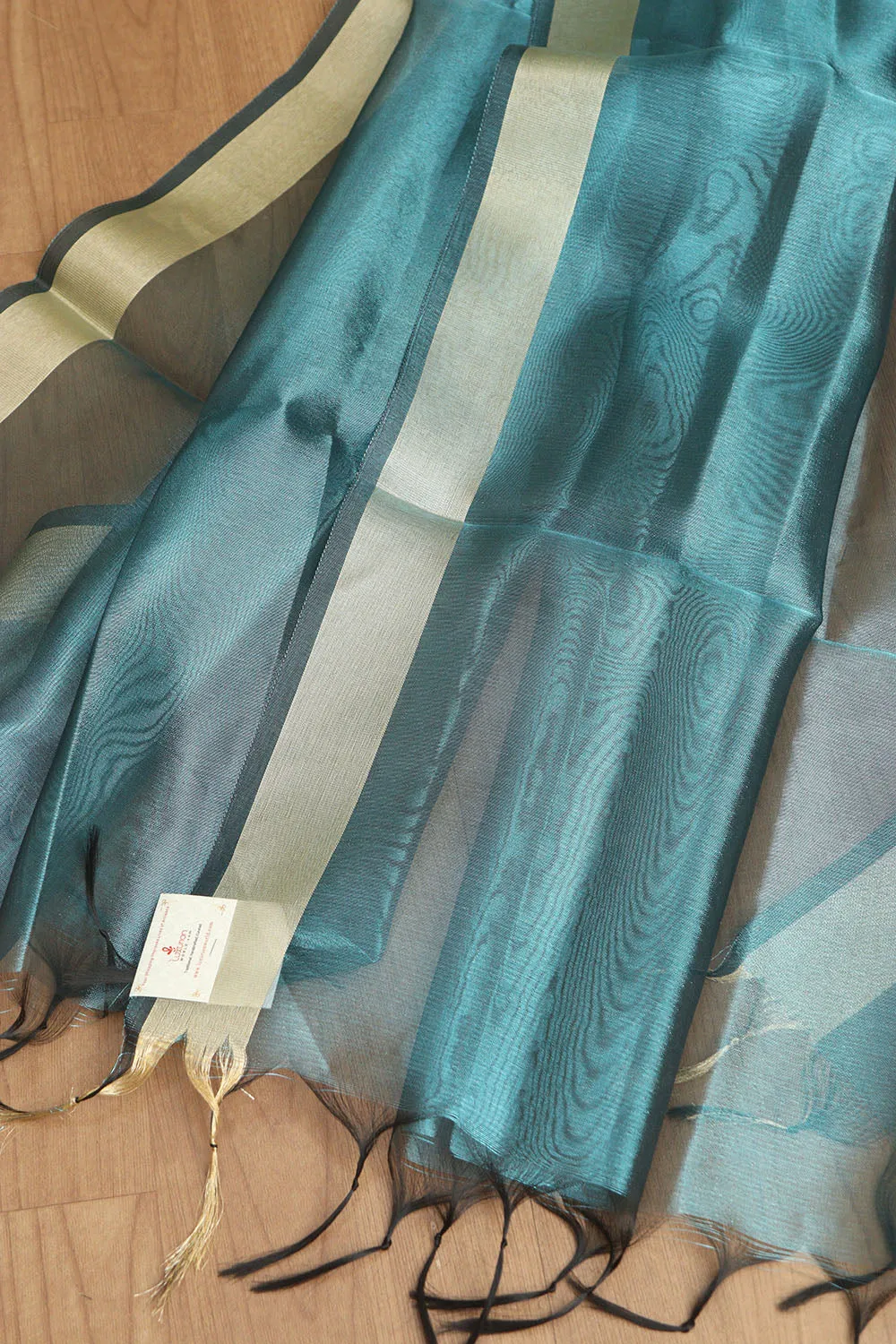 Blue Banarasi Tissue Dupatta - Elegant and Versatile