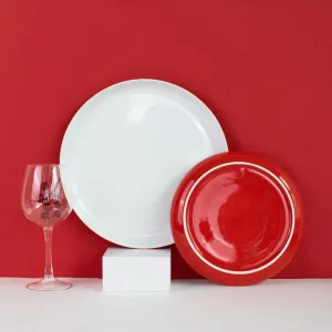 Cherry Red Base Dinner Plate (10 Inches)