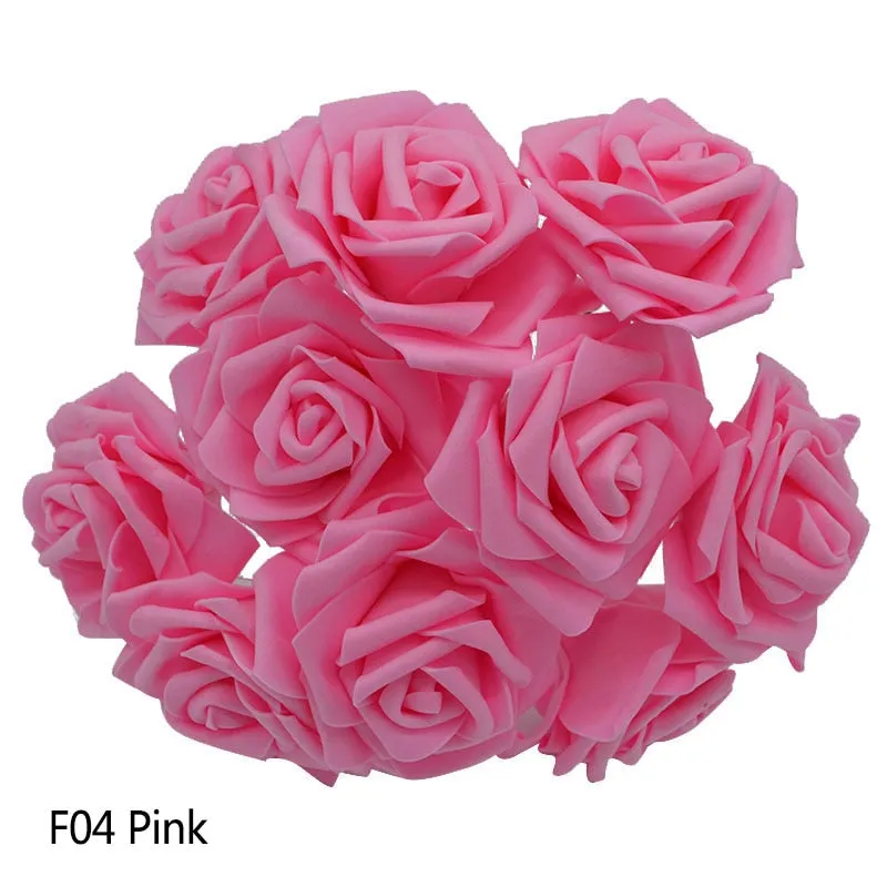 Chic 25-Piece Gray Foam Rose Arrangement - Lifelike and Effortless Decor
