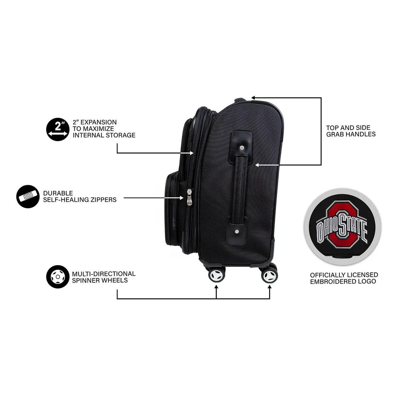 Chicago White Sox 21" Carry-on Spinner Luggage