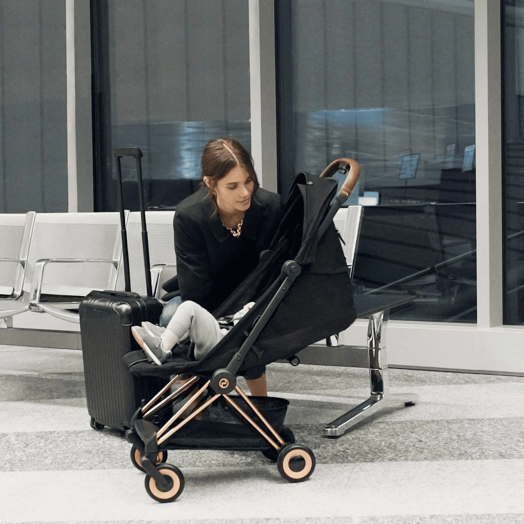 Cybex Coya Stroller Chrome/Leaf Green