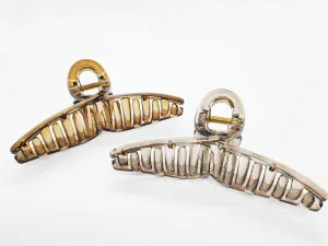 Elegant Transparent Twisted Hair Claw Clip