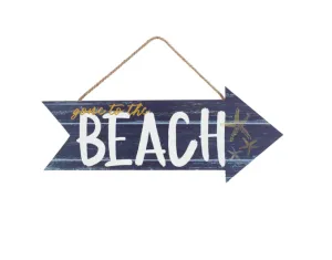 Gone to the Beach Sign - 16" x 6.5"