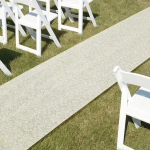 Ivory or White Floral Wedding Aisle Runner