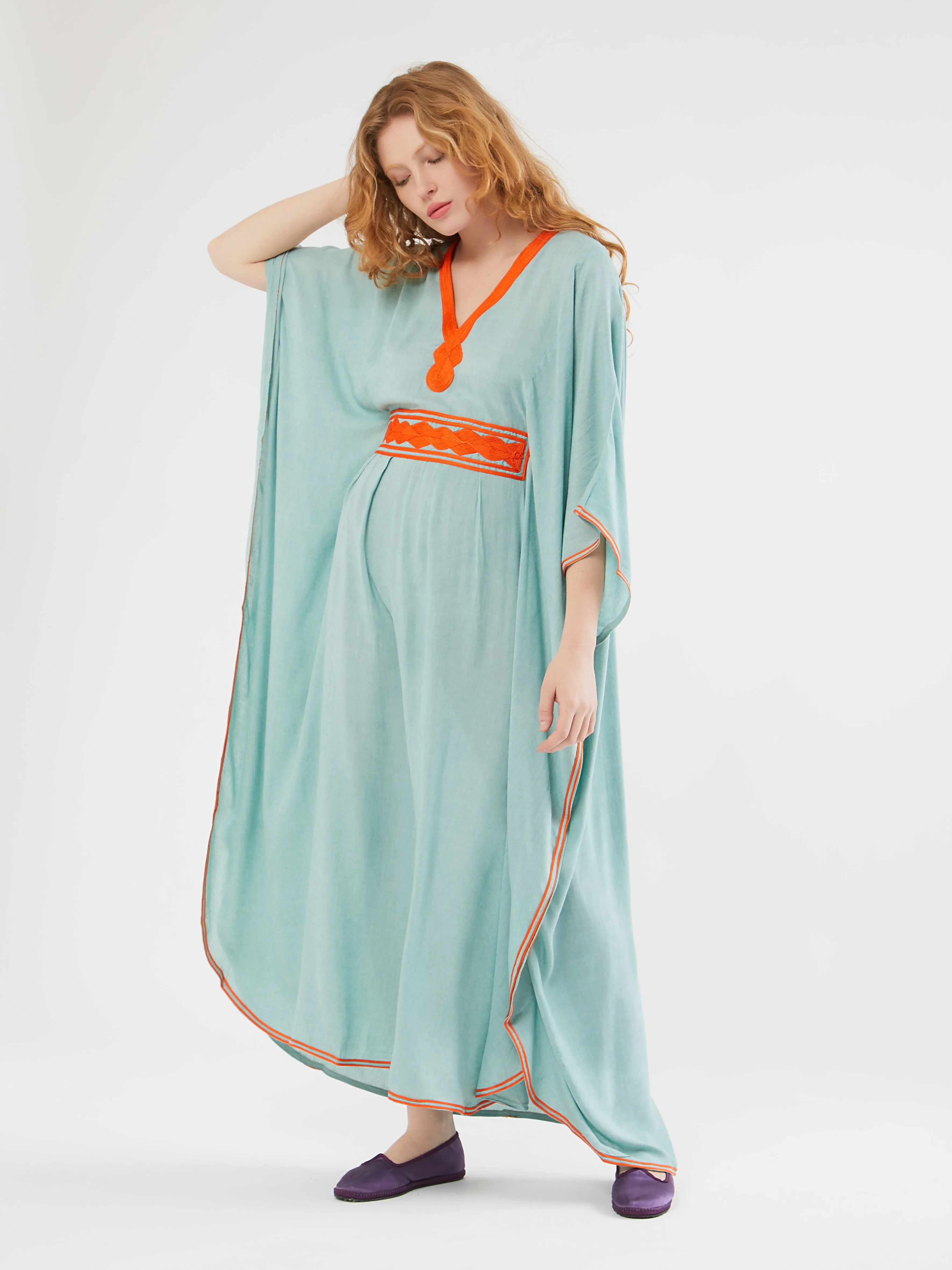 Moroccan Hoda cotton kaftan