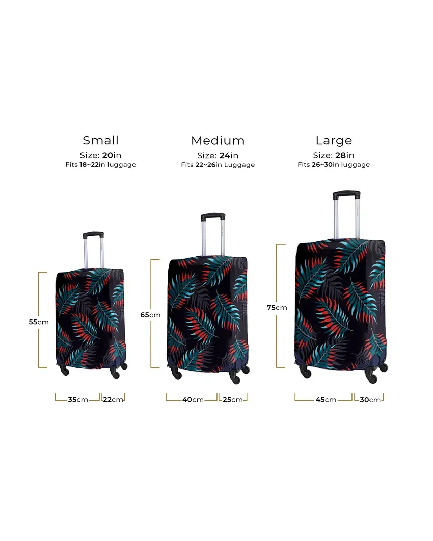 ONLY LUGGAGE COVER | Durable Black Polyester Printed Luggage Bag Cover