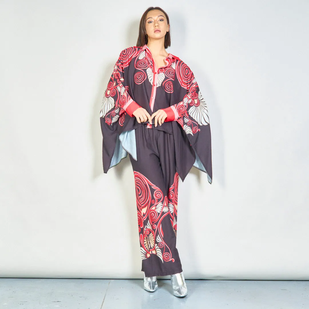 Ornate swirl elegance kaftan set wholesale
