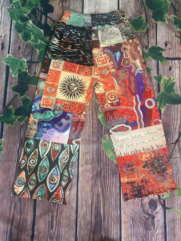 Trendy Bohemian Patchwork Pants for Summer Days