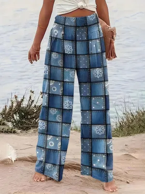 Trendy Bohemian Patchwork Pants for Summer Days