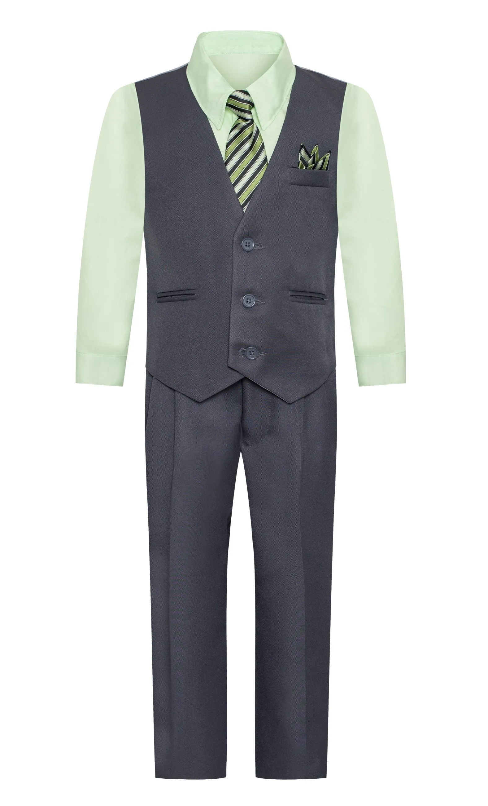 V1521 BOY'S VEST SET SIZE 2-12