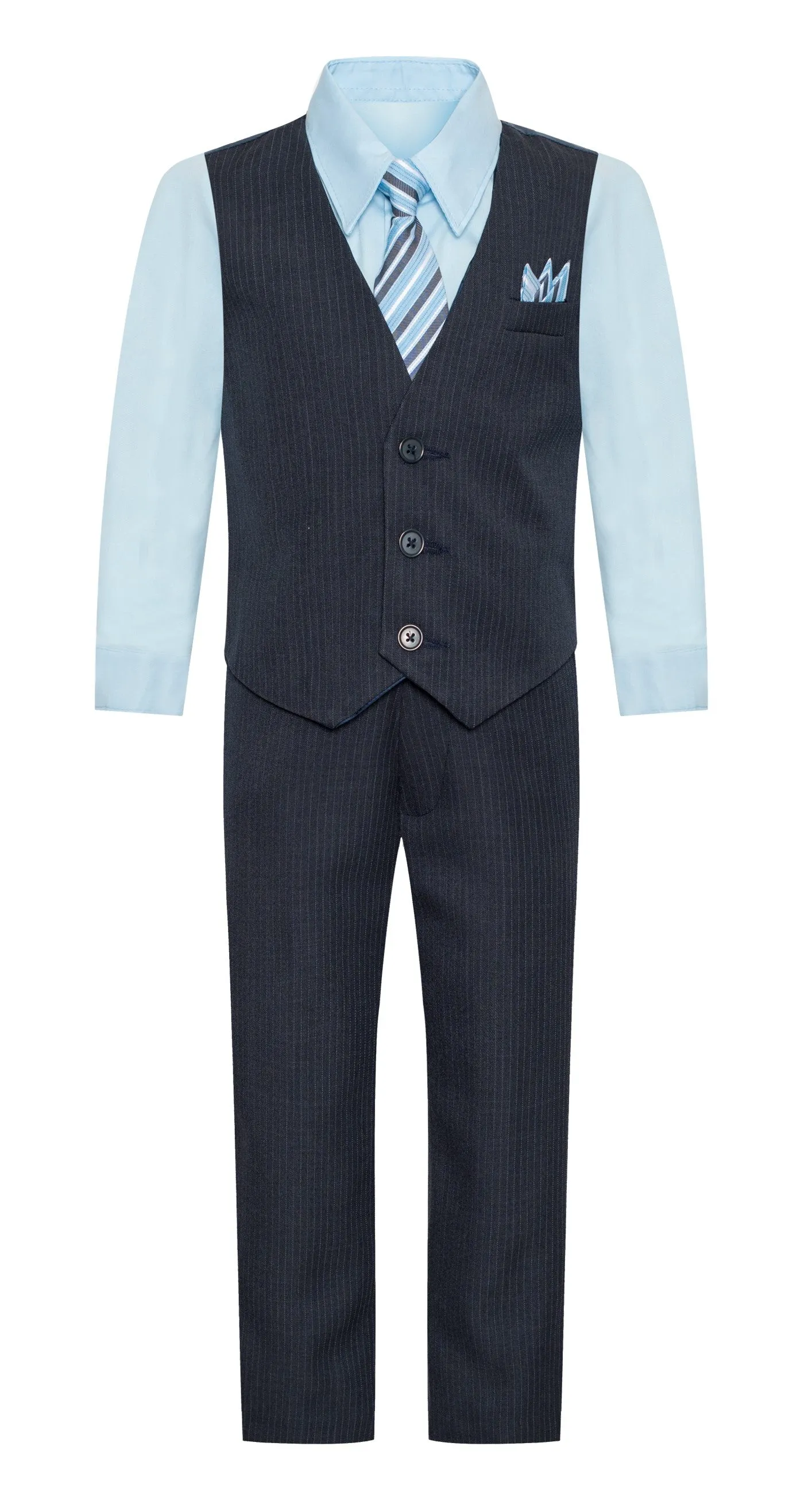 V1521 BOY'S VEST SET SIZE 2-12